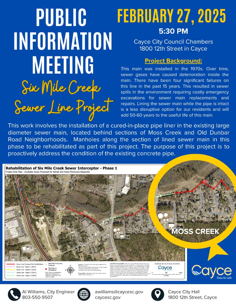 Six Mile Creek Sewer Line Project